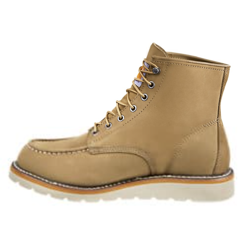 Carhartt Men's Moc 6" Soft Toe Wedge Work Boot Khaki - FW6077-M - Overlook Boots