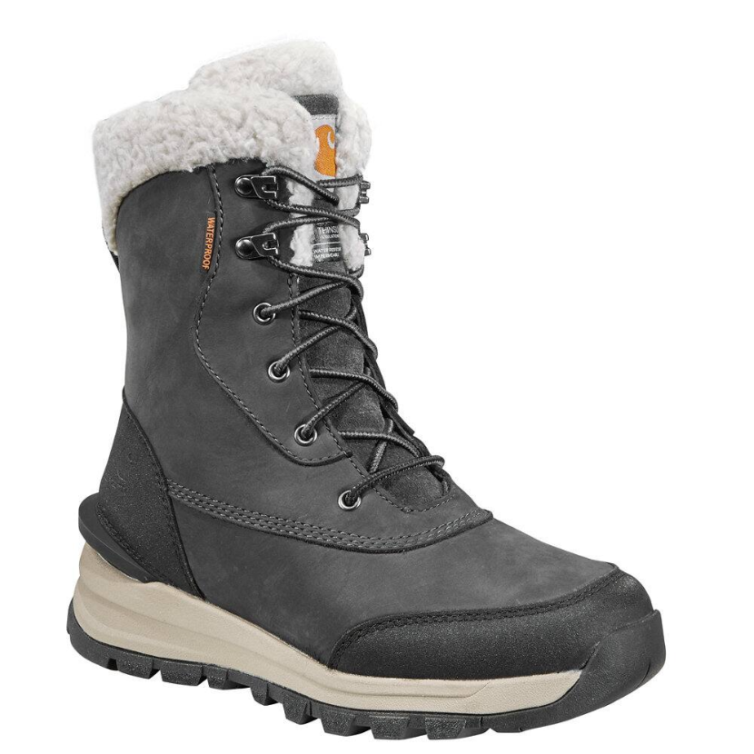 Carhartt Women's Pellston 8" Waterproof Winter Work Boot - Charcoal - FH8029-W - Overlook Boots