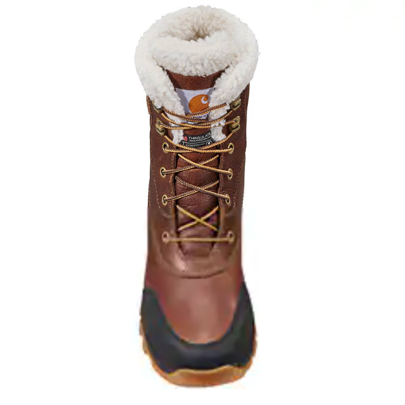 Carhartt Women's Pellston 8" Waterproof Winter Work Boot - Mineral Red - FH8019-W - Overlook Boots
