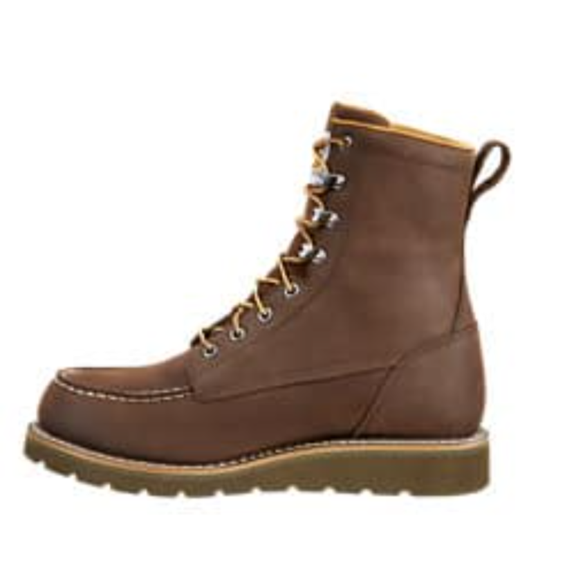 Carhartt Men's Moc 8" Soft Toe Wedge Work Boot -Brown- FW8093-M - Overlook Boots