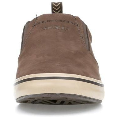 Xtratuf Men's Sharkbyte Leather Slip-On Outdoor Shoe- Chocolate- 22501 - Overlook Boots
