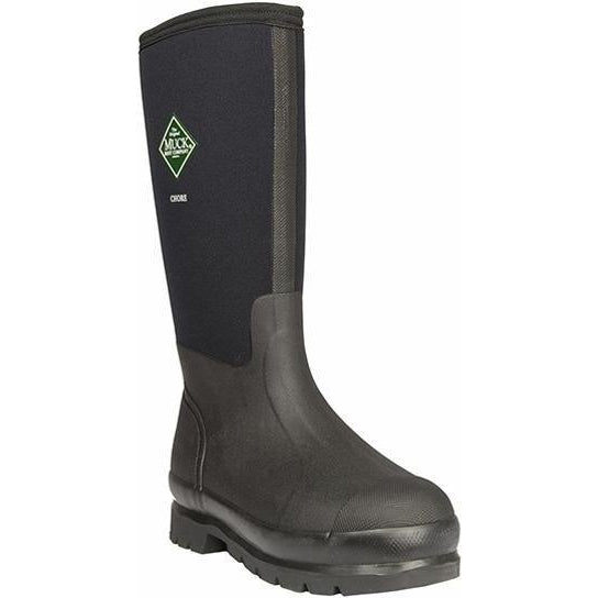 Muck Men's Chore Tall 17" Waterproof Rubber Work Boot - Black - CHH-000A 5 / Medium / Black - Overlook Boots