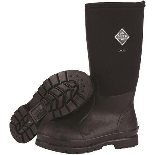 Muck Men's Chore Tall 17" Waterproof Rubber Work Boot - Black - CHH-000A - Overlook Boots