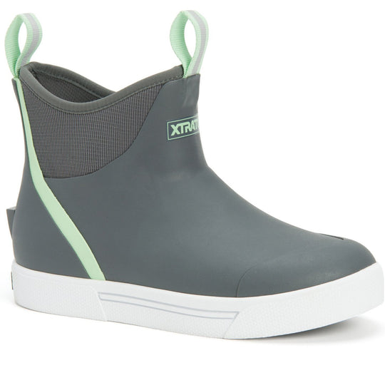 Xtratuf Women's Wheelhouse 6" Ankle Deck Waterproof Boot - Gray - XWW-700 6.0 / Gray - Overlook Boots