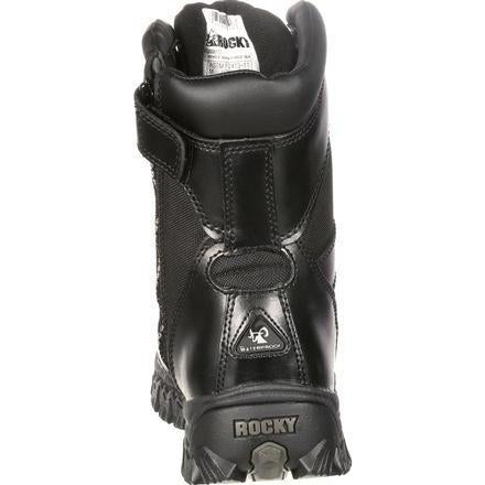 Rocky Men's Alphaforce 8" Zipper Composite Toe Waterproof Duty Boot Black FQ0006173 - Overlook Boots