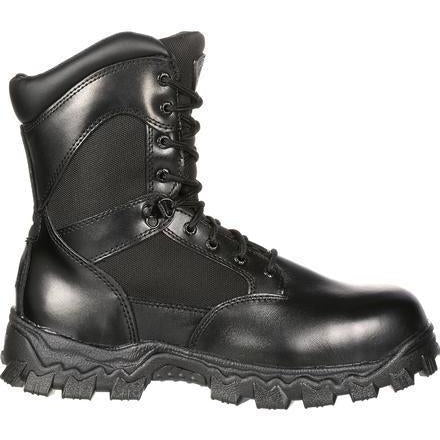 Rocky Men's Alphaforce 8" Zipper Composite Toe Waterproof Duty Boot Black FQ0006173 - Overlook Boots
