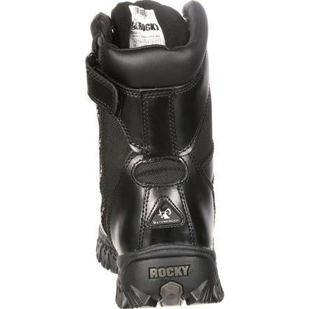 Rocky Men's Alphaforce 8" Zipper Waterproof Duty Boot - Black - FQ0002173 - Overlook Boots