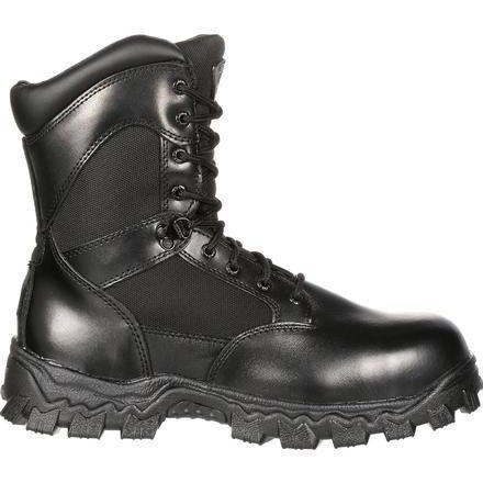 Rocky Men's Alphaforce 8" Zipper Waterproof Duty Boot - Black - FQ0002173 - Overlook Boots