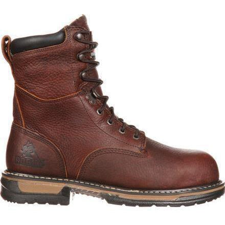 Rocky Men's Ironclad 8" Waterproof Work Boot - Brown - FQ0005693 - Overlook Boots