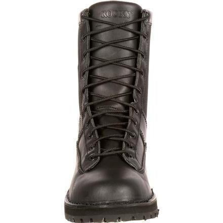 Rocky Men's Lace to Toe 8" Waterproof Duty Boot - Black - FQ0002080 - Overlook Boots
