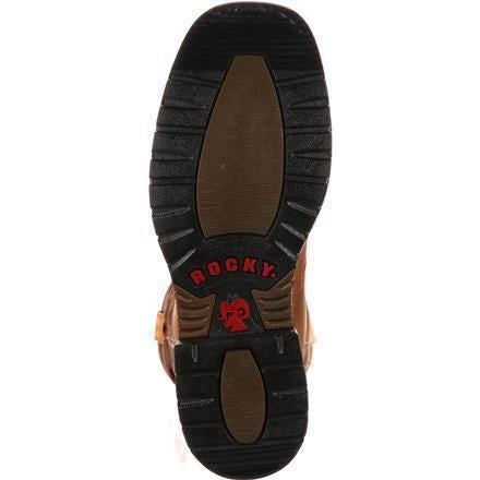 Rocky Men's Original Ride Steel Toe Waterproof Western Boot- Brown- RKYW041 - Overlook Boots