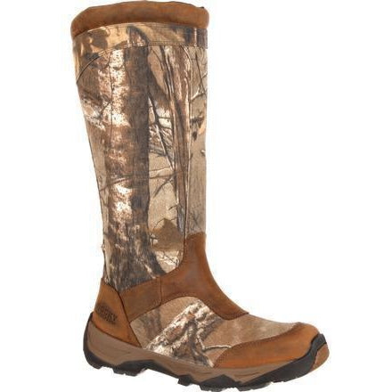 Rocky Men's Retraction 17" WP Side Zip Snake Hunting Boot Camo RKS0243 8 / Medium / Realtree Xtra - Overlook Boots