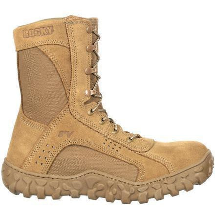 Rocky Men's S2V 8" Steel Toe Tactical Military Boot - Brown - RKC053 - Overlook Boots