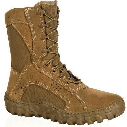 Rocky Men's USA Made S2V Tactical Military Boot - Brown - RKC050 7.5 / Medium / Wheat - Overlook Boots