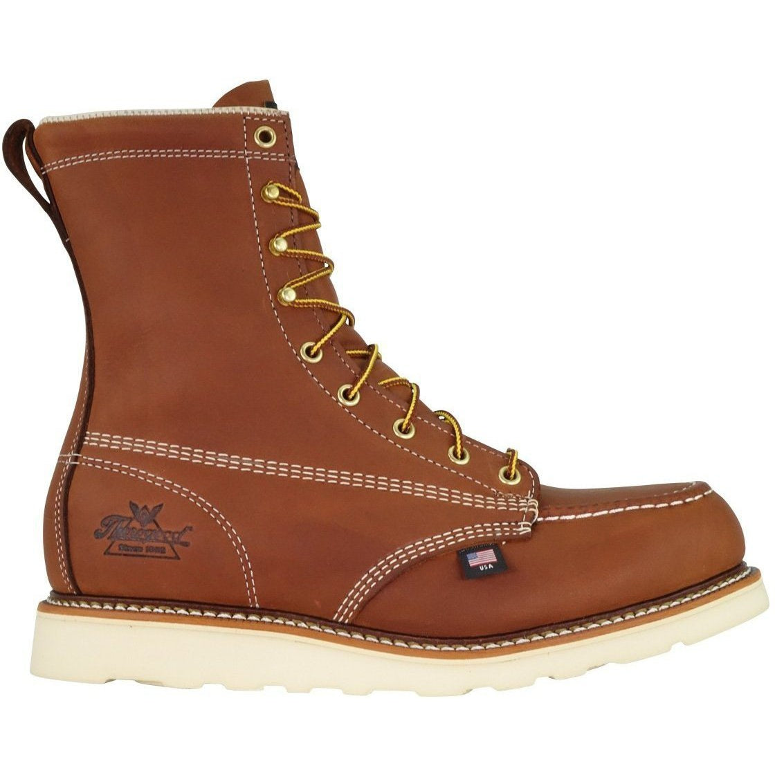 Thorogood Men's USA Made Amer. Heritage 8" Steel Toe Wedge Work Boot 804-4208 - Overlook Boots