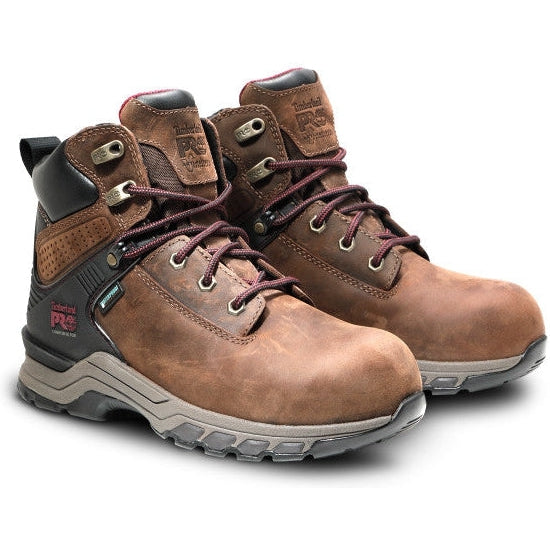 Timberland Pro Women's Hypercharge 6" Composite Toe Waterproof Work Boot TB0A4115214 5.5 / Medium / Brown - Overlook Boots
