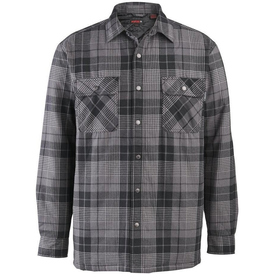 Wolverine Men's Forester Work Shirt Jacket - Gray Plaid - W1200440-020 Medium / Gray Plaid - Overlook Boots