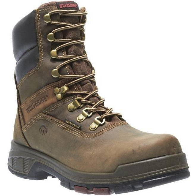 Wolverine Men's Cabor EPX 8" Composite Toe Waterproof Work Boot - Brown - W10316 7 / Medium / Brown - Overlook Boots