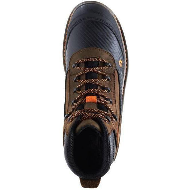 Wolverine Men's Overpass Safety Toe 6" Waterproof Work Boot - Brown - W10717 - Overlook Boots