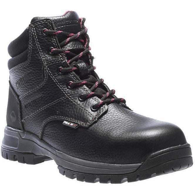 Wolverine Women's Piper 6" Comp Toe WP EH Work Boot - Black - W10181 5 / Medium / Black - Overlook Boots