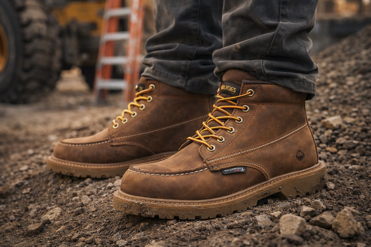 steel toe boots wolverine durashock waterproof boots