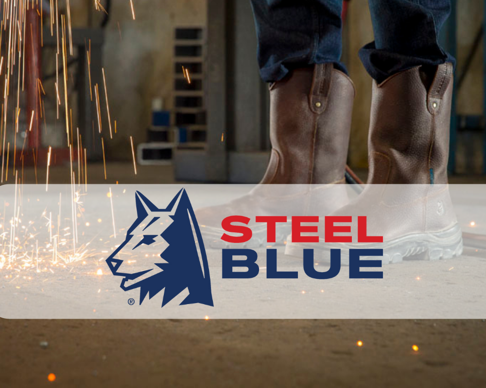 Blue dog 2024 steel cap boots