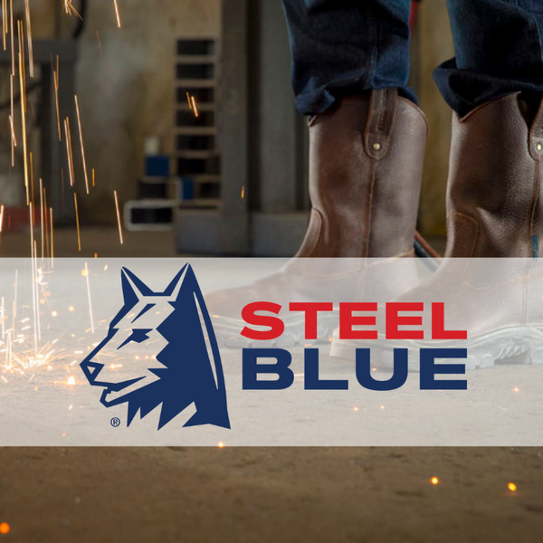 Blue dog work boots shop