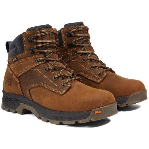 Timberland Pro Men's Titan Evolution 6" Soft Toe Waterproof Work Boot- Brown- TB1A5M2T214 7.0 / Medium / Brown - Overlook Boots