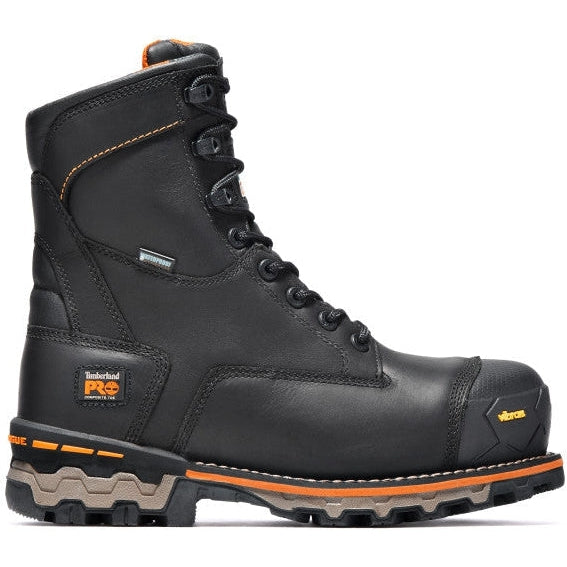 Timberland Pro Men's Boondock 8" Composite Toe Waterproof Work Boot -Black- TB189645001 - Overlook Boots