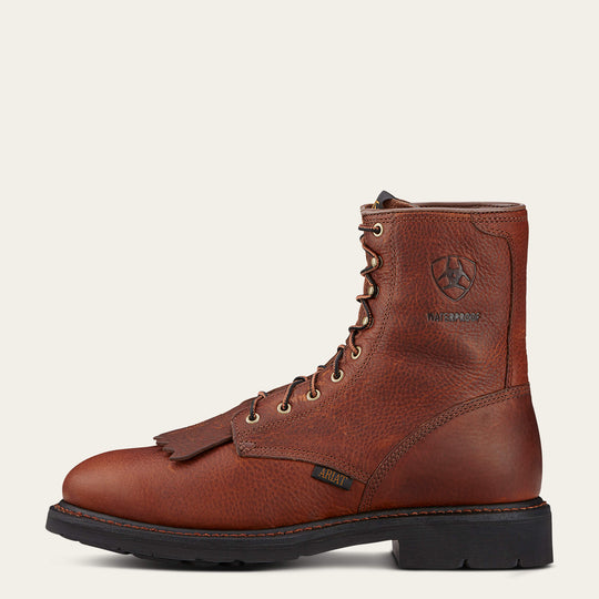 Ariat Men's Cascade 8" Soft Toe Waterproof Western Work Boot - Sunshine - 10002397 - Overlook Boots