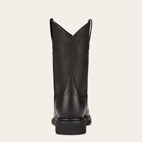 Ariat Men's Sierra 10" Soft Toe Pull-On Western Work Boot - Black - 10002422 - Overlook Boots