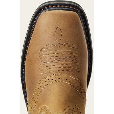 Ariat Men's Sierra Wide Square Soft Toe Work Boot -Bark- 10010148  - Overlook Boots