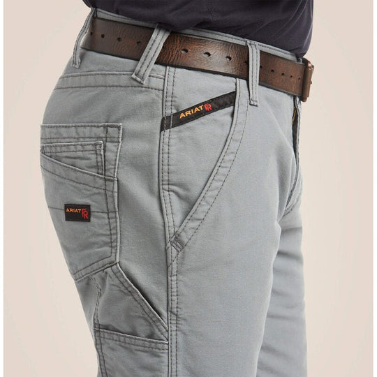 Ariat Men's Flame Resistant M4 Relaxed Workhorse Boot Cut Pant Gray - 10017226 - Overlook Boots