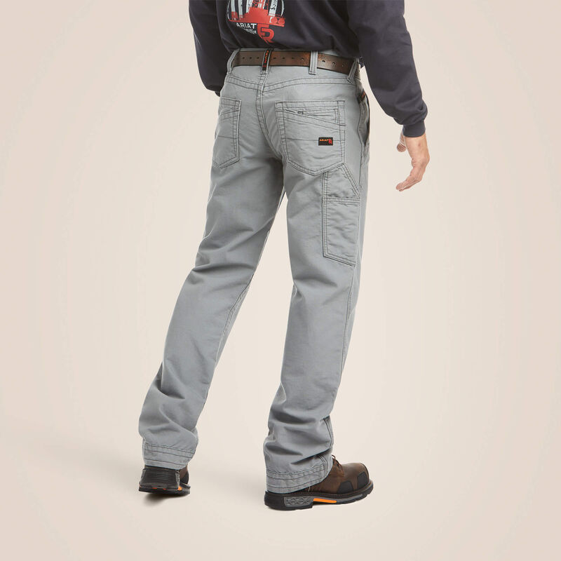 Ariat Men's Flame Resistant M4 Relaxed Workhorse Boot Cut Pant Gray -
