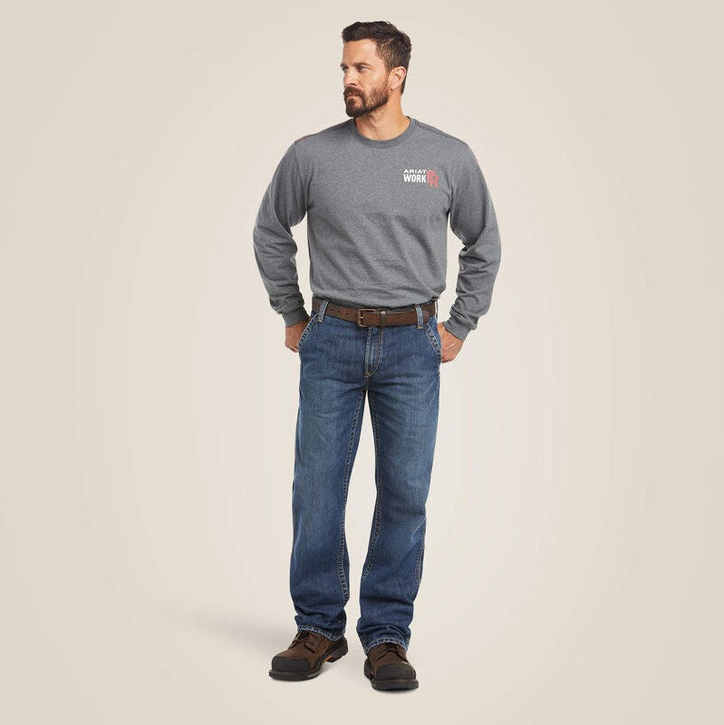 Ariat Men's FR M4 Relaxed Workhorse Boot Cut Jean Flint - 10017262 - Overlook Boots