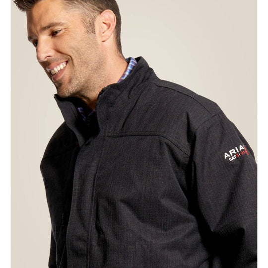Ariat Men's Waterproof Waterproof Flame Resist Insulated Jacket Black - 10018144 - Overlook Boots