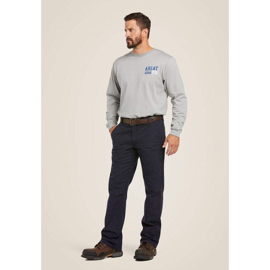 Ariat Men's Flame Resistant M4 Relaxed Workhorse Boot Cut Pant - Navy 10019623 - Overlook Boots