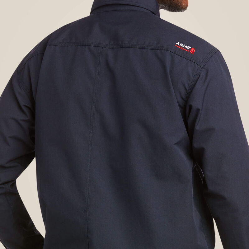 Ariat Men's Featherlight Flame Resist Work Shirt Navy - 10022899 - Overlook Boots