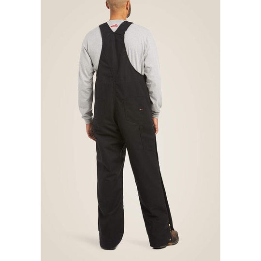 Ariat Men's Flame Resistant Insulated Overall 2.0 Water Repellent Bib Black - 10023457 - Overlook Boots