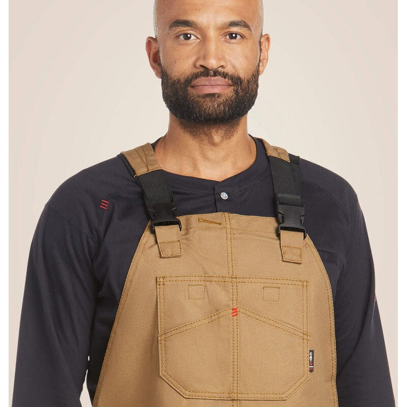 Ariat Men's Flame Resistant Insulated Overall 2.0 Water Repellent Bib Khaki - 10023459 - Overlook Boots