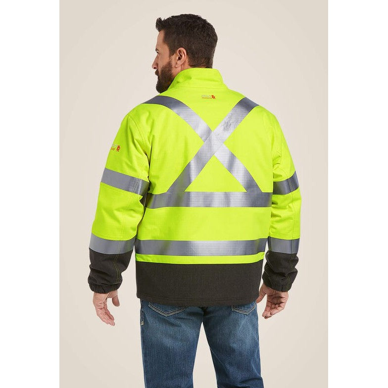 Ariat Men's Flame Resistant Hi-Vis Waterproof 160G Insulated Jacket Yellow - 10024022 - Overlook Boots