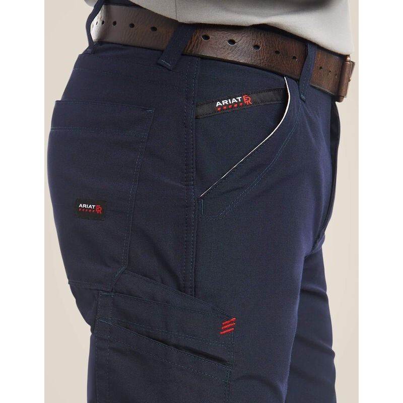 Ariat Men's Flame Resistant M4 Relaxed DuraLight Ripstop Boot Cut Pant Navy - 10026003 - Overlook Boots