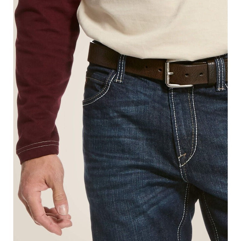 Ariat Men's Flame Resistant M4 DuraStretch Stackable Straight Leg Jean Platinum - 10027729 - Overlook Boots