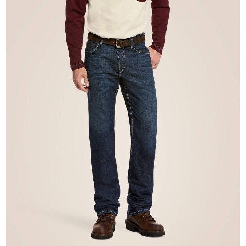 Ariat Men's Flame Resistant M4 DuraStretch Stackable Straight Leg Jean Platinum - 10027729 30 x 30 / Platinum / Standard - Overlook Boots