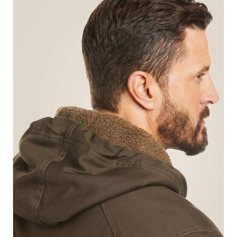 Ariat Men's Rebar DuraCanvas Water Repellent Jacket Wren - 10027842 - Overlook Boots