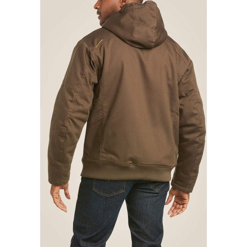 Ariat Men's Rebar DuraCanvas Water Repellent Jacket Wren - 10027842 - Overlook Boots
