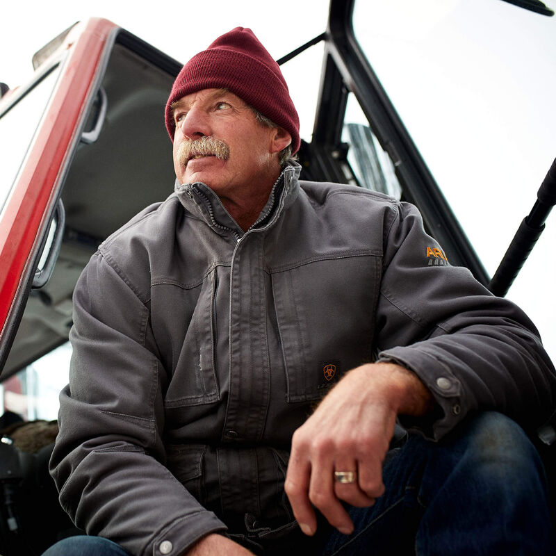 Ariat Men's Flame Resistant DuraLight Stretch Flame Resist Canvas Jacket Gray - 10027865 - Overlook Boots