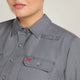 Ariat Women's Featherlight Flame Resist Work Shirt Gunmetal - 10030335 - Overlook Boots