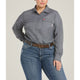 Ariat Women's Featherlight Flame Resist Work Shirt Gunmetal - 10030335 - Overlook Boots