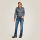 Ariat Women's Featherlight Flame Resist Work Shirt Gunmetal - 10030335 - Overlook Boots